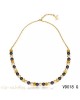 Louis Vuitton Black and white pearls Necklace in yellow gold