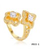 LES ARDENTES YOU & ME Ring with Louis Vuitton cut diamonds in the yellow gold