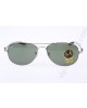 Ray Ban RB8301 Aviator Carbon Fiber Tech Sunglasses in Silver Green