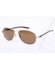 Ray Ban RB8301 Aviator Carbon Fiber Tech Sunglasses in Gold Brown Lens
