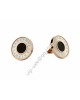 Bvlgari Stud Earrings in 18kt Pink Gold with Black Mother of Pearl