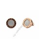 Bvlgari Stud Earrings in 18kt Pink Gold with Mother of Pearl