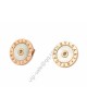 Bvlgari Stud Earrings in 18kt Pink Gold with White Mother of Pearl