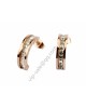 Bvlgari B.zero1 Earrings in 18kt Pink Gold with Pave Diamonds