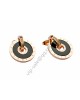 Bvlgari Stud Earrings in 18kt Pink Gold with Black Onyx