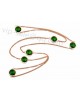 Bvlgari Six Green Crystal in rose gold necklace