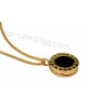 Bvlgari Necklace in 18kt Yellow Gold with Black Mother of Pearl