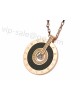 Bvlgari Necklace in 18kt Pink Gold with Diamonds and Black Mother of Pearl