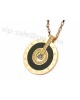 Bvlgari Necklace in 18kt Yellow Gold with Diamonds and Black Mother of Pearl