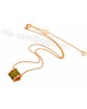 Bvlgari B.ZERO1 Pendant Necklace in 18kt Yellow Gold with Green Marble