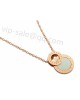 Bvlgari Necklace in 18kt Pink Gold with White Ceramic replica