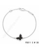Van Cleef & Arpels Sweet Alhambra Butterfly bracelet in white gold with Onyx