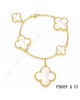 Van Cleef & Arpels Magic Alhambra bracelet in yellow gold with mother-of-pearl
