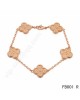 Van Cleef & Arpels Vintage Alhambra bracelet in pink gold