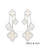 Van Cleef & Arpels earrings in white gold with White mother of pearl 
