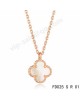 Van cleef & arpels Vintage Alhambra pendant in pink gold with white Mother-of-pearl