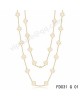 Van cleef & arpels Vintage Alhambra long necklace in yellow gold with white mother-of-pearl