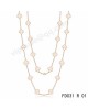 Van cleef & arpels Vintage Alhambra long necklace in pink gold with white mother-of-pearl