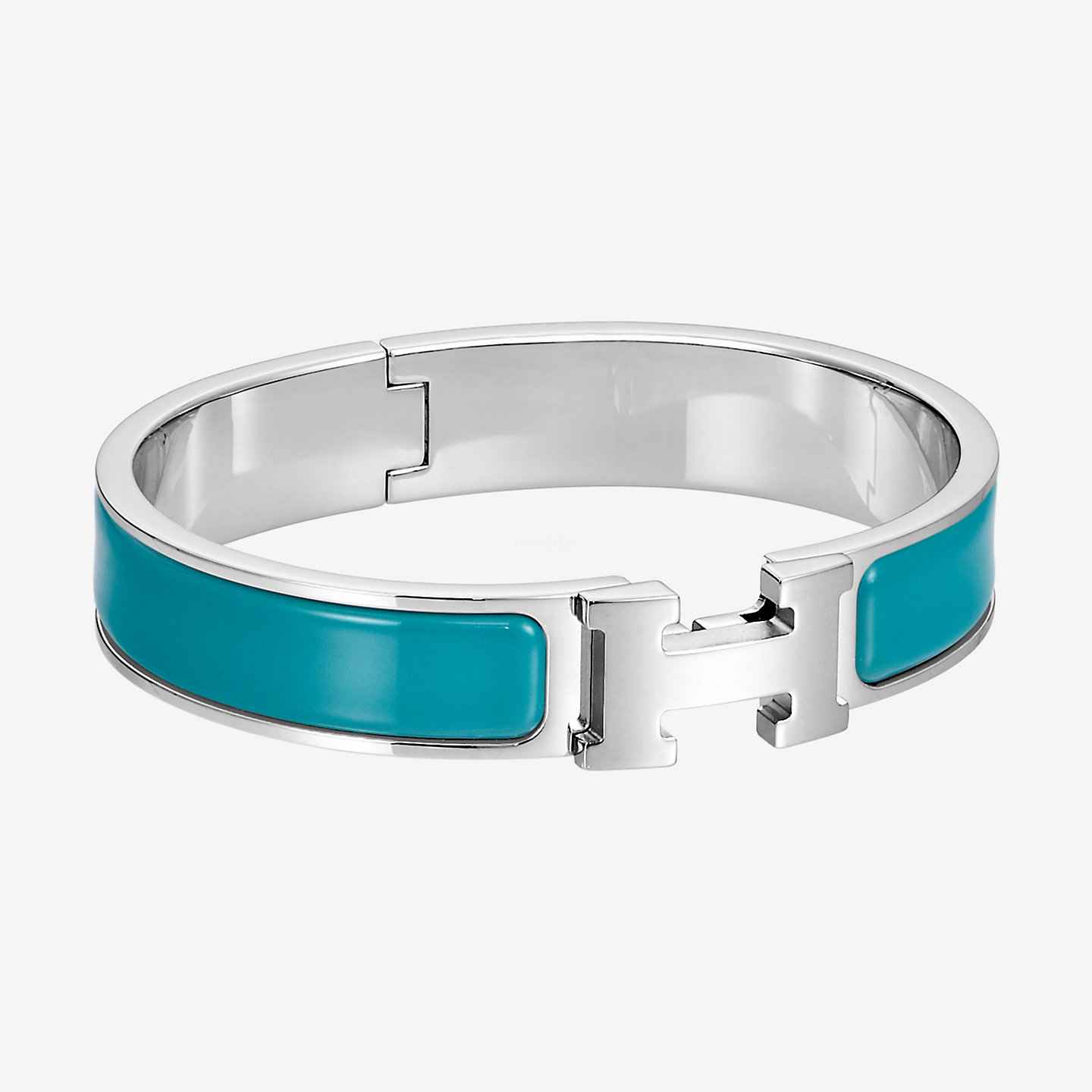Bracelet email bracelet Hermès Blue in Gold plated  31110277