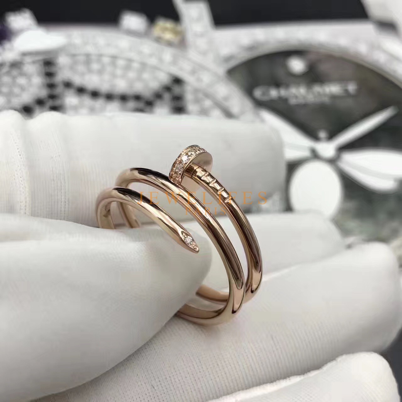CRB4092700 - Juste un Clou ring - White gold, diamonds - Cartier