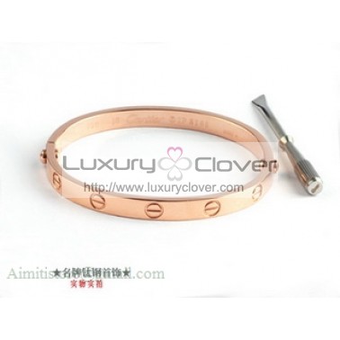 Cartier LOVE Bracelet in 18kt Pink Gold With 4 Diamonds