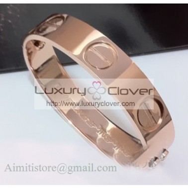 Cartier 18kt Pink Gold LOVE Bracelet, Wide