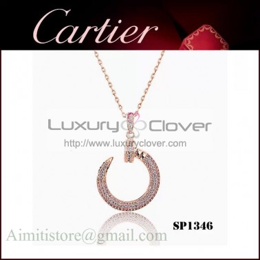 Juste un Clou Pendant in Pink Gold with Diamonds