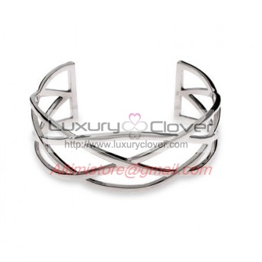 Designer Inspired Sterling Silver Celtic Knots Cuff Bracelet