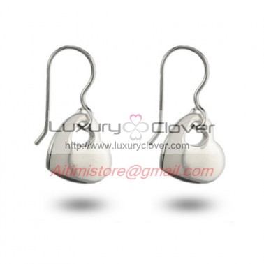 Designer Inspired Sterling Silver Double Heart Earrings