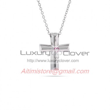 Designer Inspired Sterling Silver Tenderness Cross Necklace