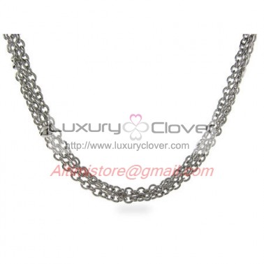 Designer Inspired Sterling Silver Heart Strings Necklace