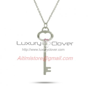 Designer Inspired 925 Sterling Silver Oval Key Pendant