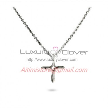 Designer Inspired 925 Sterling Silver Small Infinity Cross Pendant