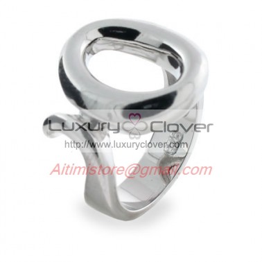 Designer Style Sterling Silver O Ring 