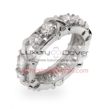 Designer Inspired Diamonds Ring in 925 Sterling Silver