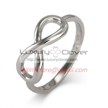 Designer Inspired Infinity Ring in Sterling Silver