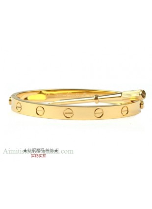 Cartier 18kt Yellow Gold Love Bangle For Men (Narrow)