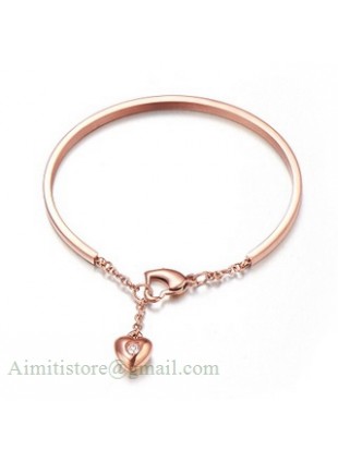 Cartier Heart to Heart Bracelet in 18k Pink Gold With Diamond