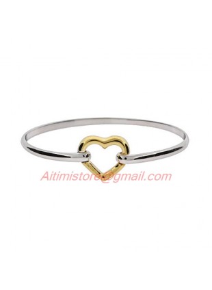 Designer Inspired Gold Heart Bracelet