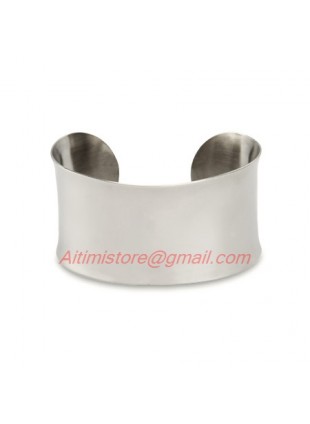 Designer Inspired Sterling Silver Wide Cuff Bracelet