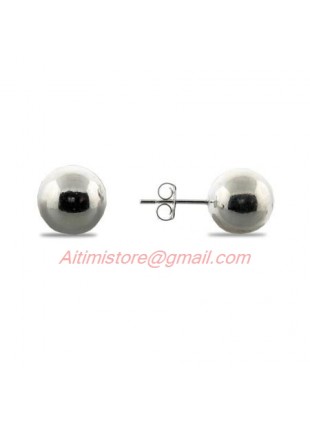 Designer Inspired Sterling Silver 10MM Beads Earrings