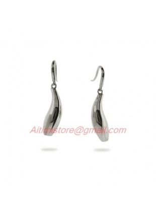 Designer Inspired Contemporary Fish Earrings in Sterling Silver