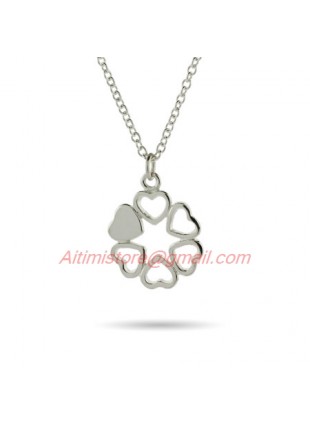 Designer Inspired 925 Sterling Silver Heart Tag Necklace