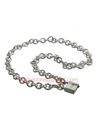 Designer Inspired 925 Sterling Silver Lock Necklace