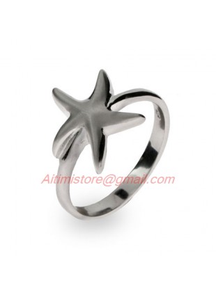 Designer Style Starfish Ring in 925 Sterling Silver
