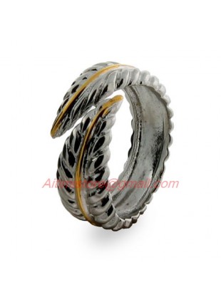 Designer Style Nature Leaf Ring in 925 Sterling Silver