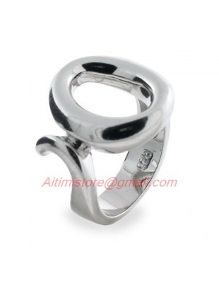 Designer Style Sterling Silver O Ring 