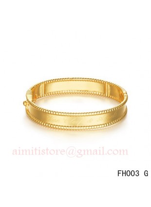 Van Cleef & Arpels Perlee Signature Bracelet,Yellow Gold,Medium Model