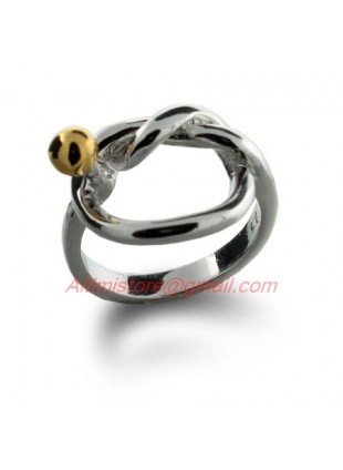 Designer Inspired Love Knot Ring in 925 Sterling Silver