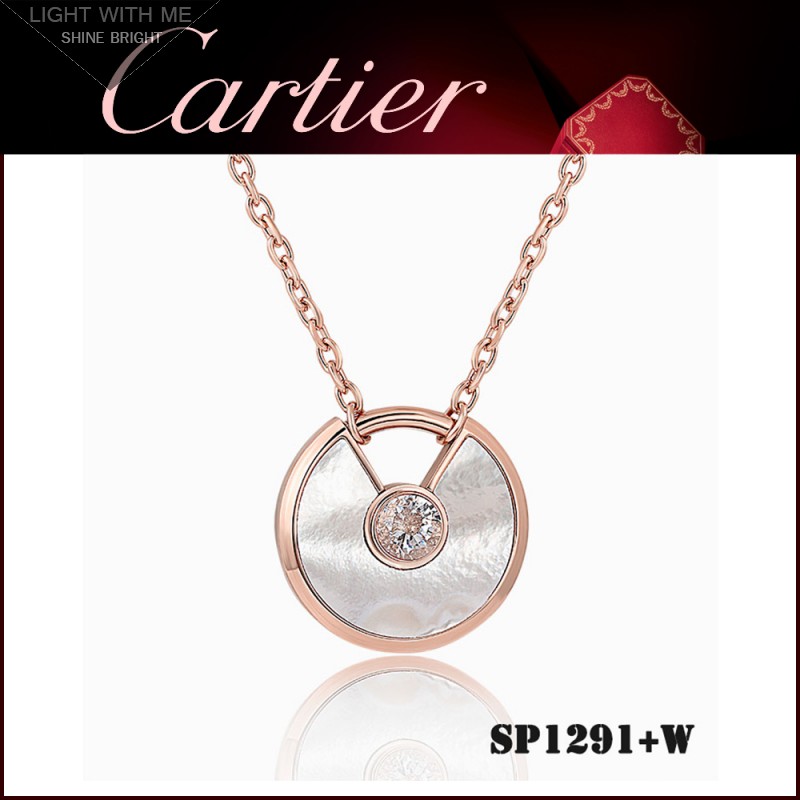 cartier necklace mother of pearl